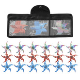 THROWFUN 6/12/18 Pack 9Cr17 stainless steel- 3.7''(length) 0.1''(thick) , throwing knives set  Full-Tang Throwing Set, with Nylon Sheath for Competition and Recreation Multiple Colors Star Darts-FB-YF014